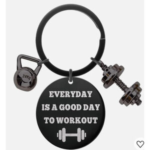 Kettlebell and Dumbbell Keychain | NWT | Gift